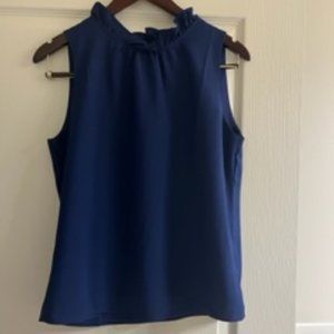 J. Crew Blue Sleeveless Blouse